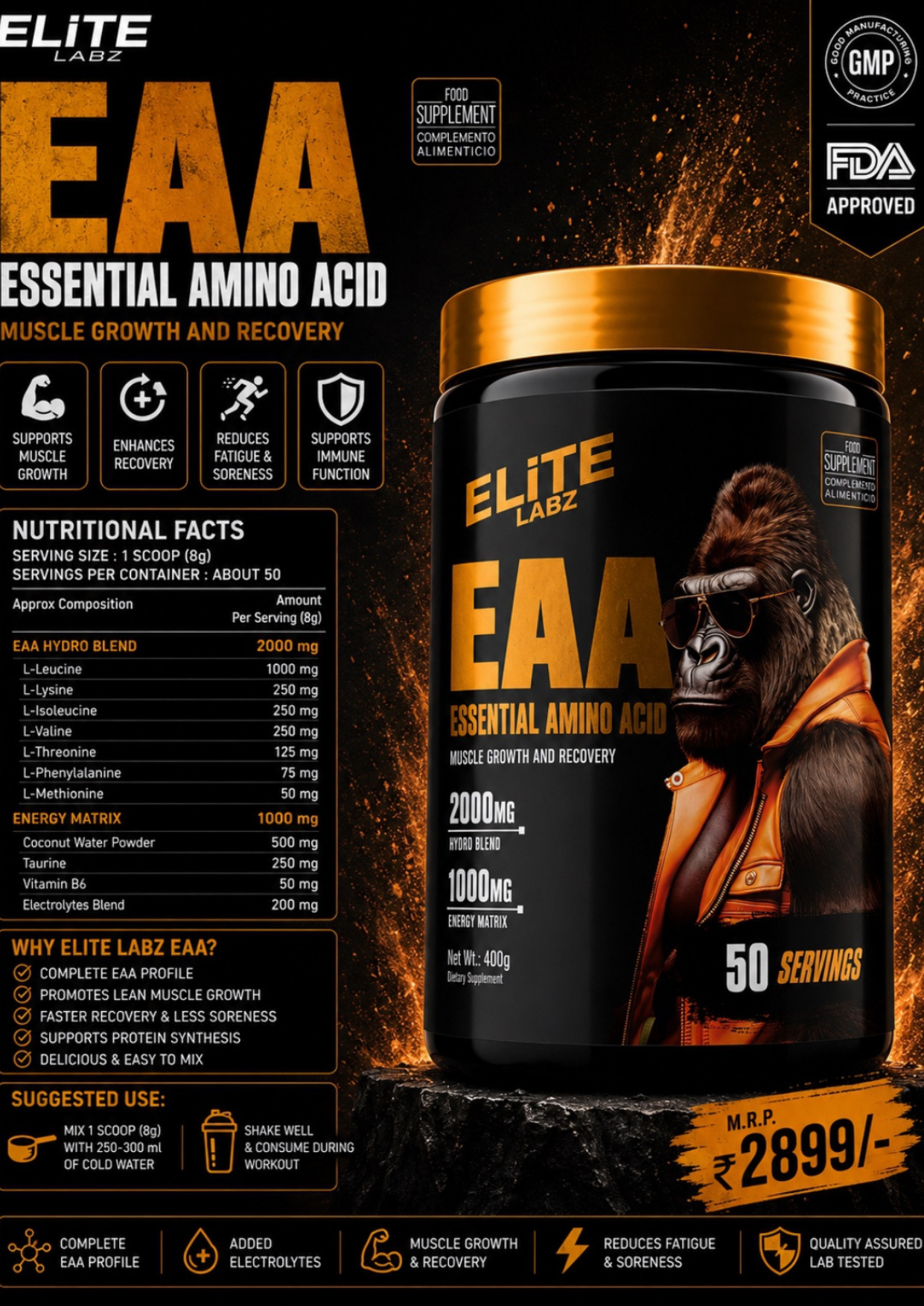 Elite Labz EAA Essential Amino Acid