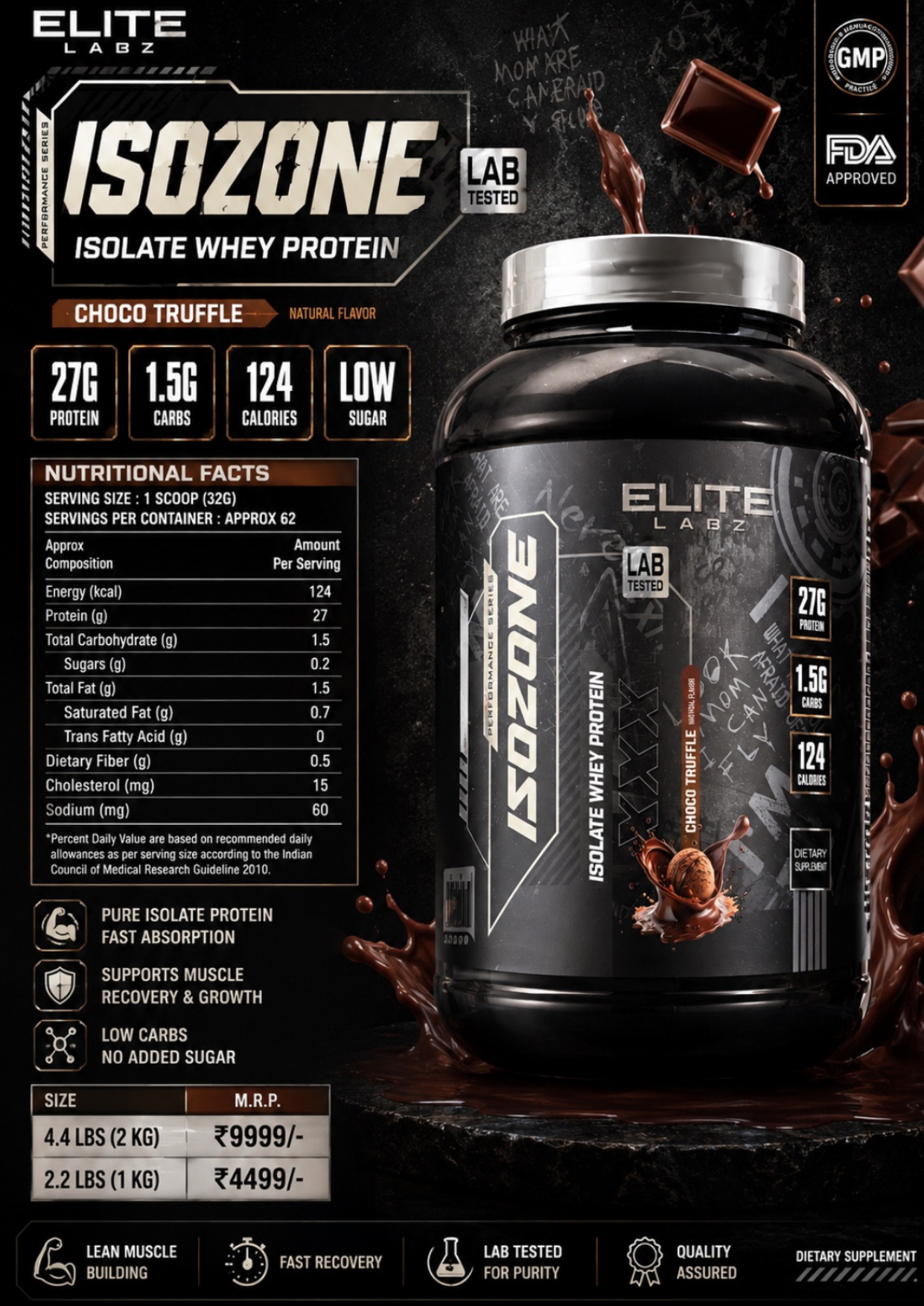 Elite Labz ISOZONE Isolate Whey Protein