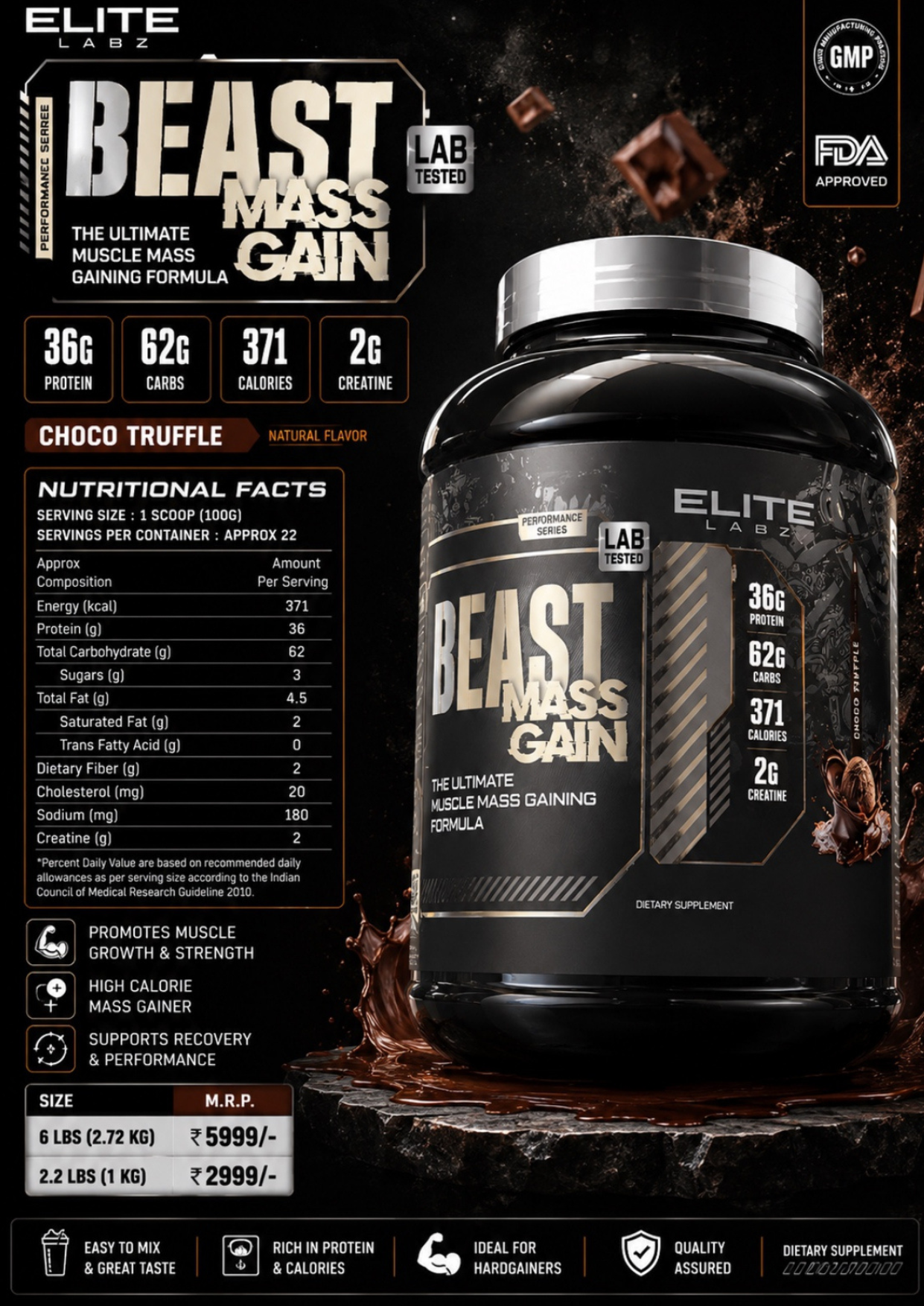 Elite Labz BEAST MASS GAIN