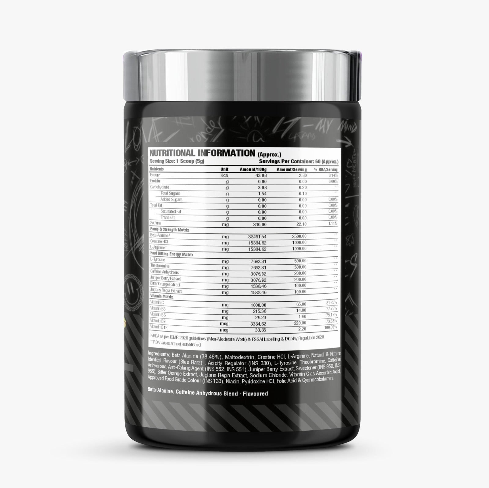 Elite Labz Dark Gamma Pre-Workout Powder